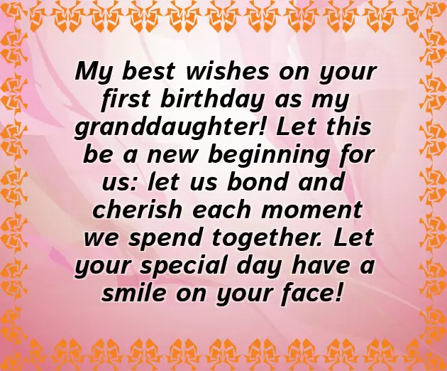 1St Birthday Wishes Granddaughter 1St Birthday Wishes Granddaughter