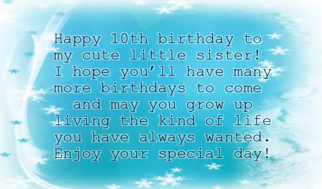 Birthday Wishes For My 10 Year Old Daughter