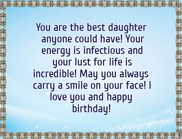 Happy Birthday To My Sweet Daughter