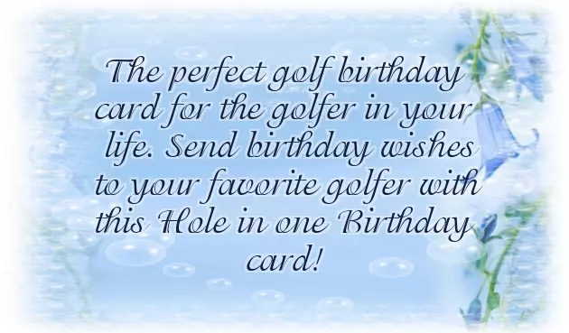 Golfer Birthday Wishes Golfer Birthday Wishes
