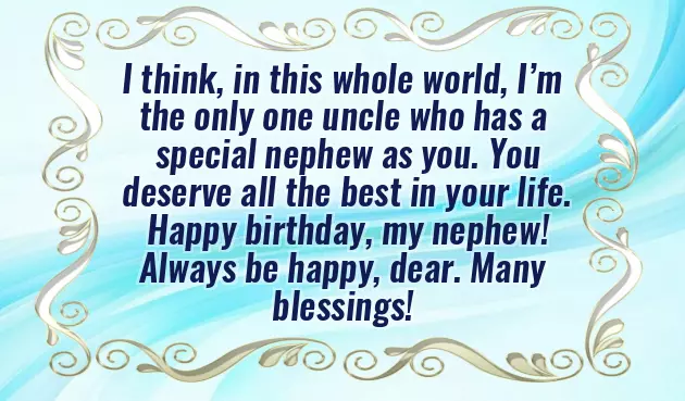 Birthday Thought For Nephew Birthday Thought For Nephew