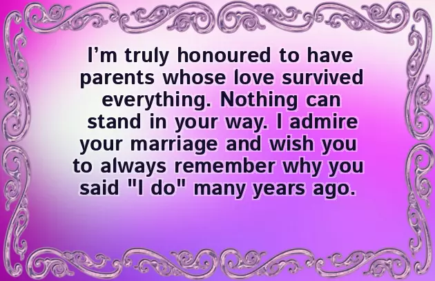 25Th Wedding Anniversary Wishes For Parents From Daughter