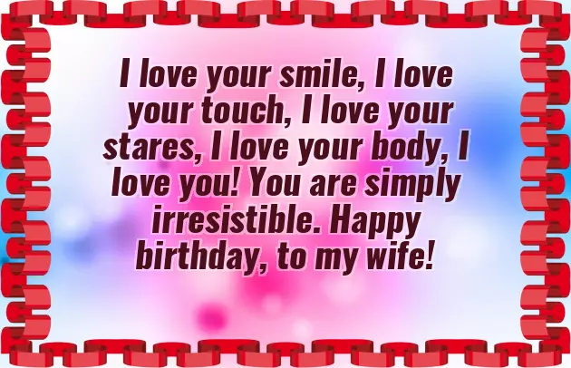 Sweet Birthday Message For Wife
