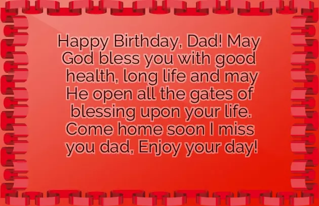 Wishes For Dad From Daughter