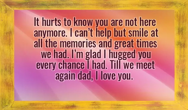 Message For Father Died