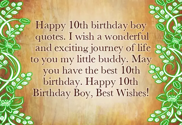 10Th Birthday Wish For Son 10Th Birthday Wish For Son
