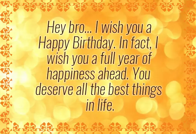Best Birthday Msg For Brother