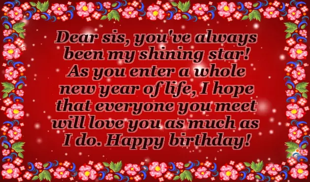 Bestest Sister Birthday Wishes Bestest Sister Birthday Wishes