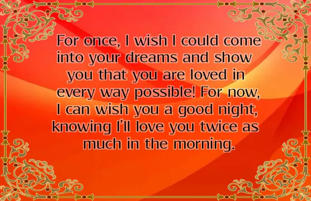 Good Night Wishes For Your Love