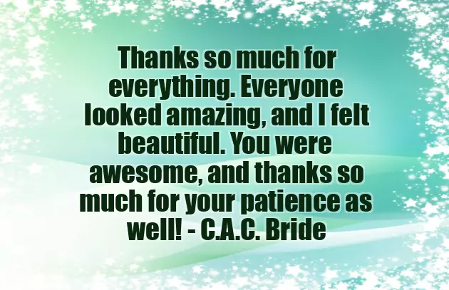 Wedding Appreciation Quotes Wedding Appreciation Quotes