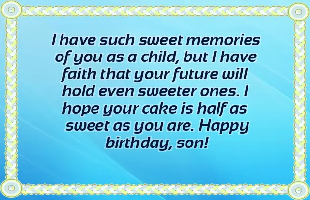 Happy Birthday Wishes My Dear Son