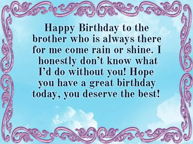 Happy Birthday Bhai In English