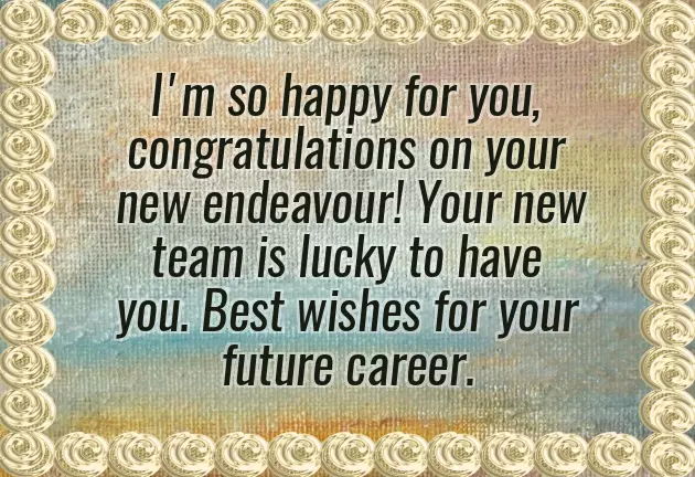 Congratulations To Coworker On Promotion