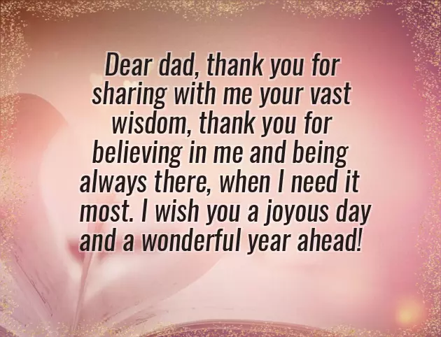 Wishes To Dad Birthday