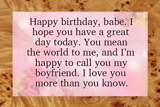 Birthday Wishes For Future Boyfriend