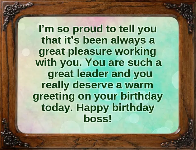 Happy Birthday Text For Boss