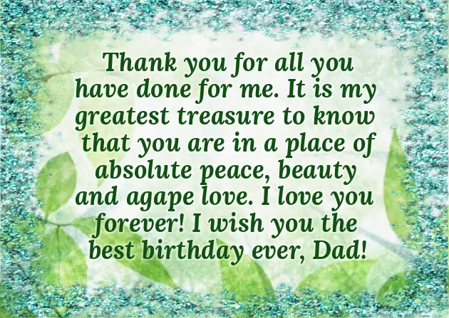Birthday Words For Dad