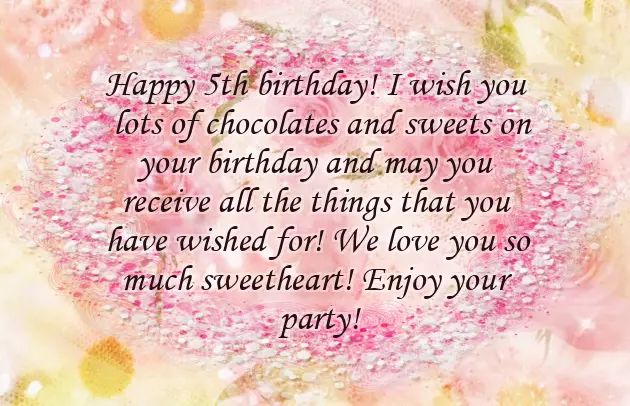 Happy Birthday 5Th Girl Happy Birthday 5Th Girl