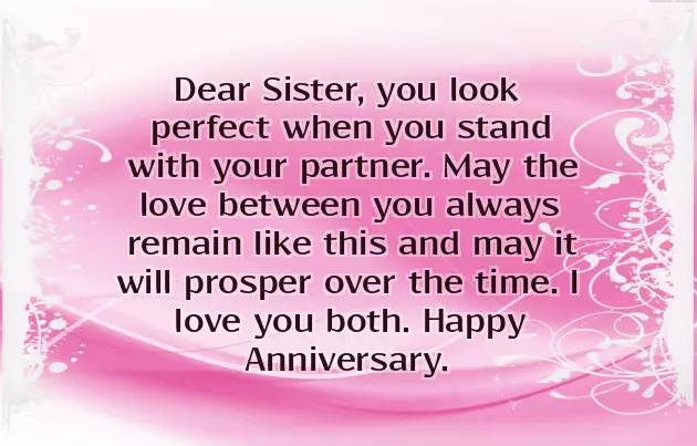 1St Wedding Anniversary Wishes For Sister And Brother In Law
