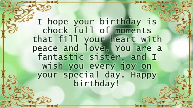 Birthday Wishes For Friend Sister