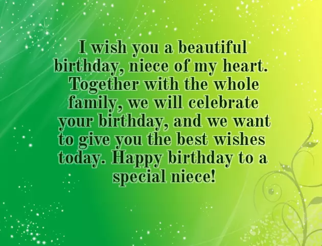 Special Niece Birthday Wishes Special Niece Birthday Wishes