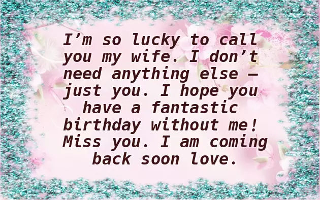Birthday Wishes To Wife To Be