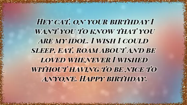 Birthday Wishes For Cats Birthday Wishes For Cats