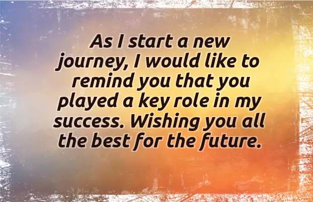 New Job All The Best Wishes