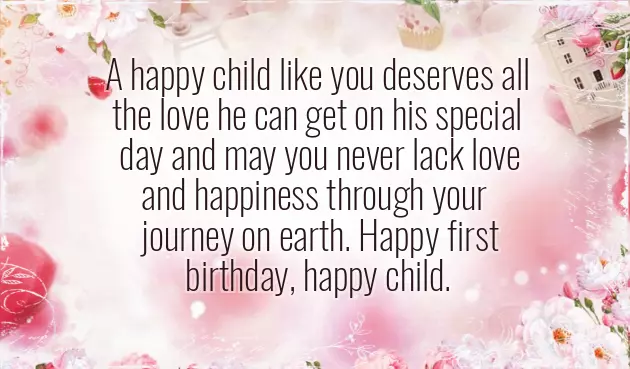 Birthday Wishes For 1 Year Baby Girl From Mother