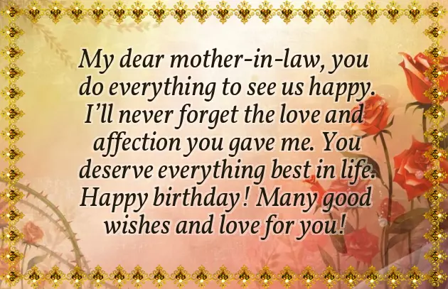 Birthday Wishes For Mum In Law