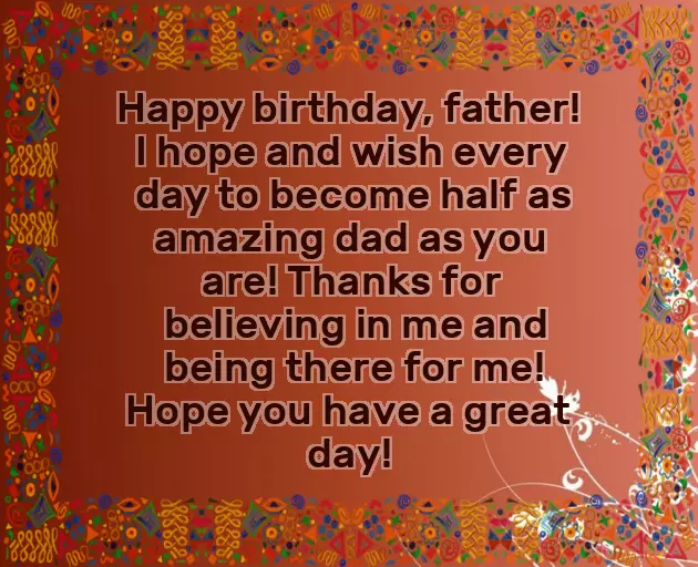 Happy Father Day And Happy Birthday