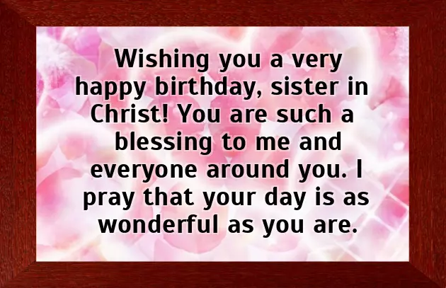 Birthday Wishes For Sister From Bible