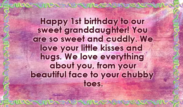 First Birthday Quotes For Granddaughter First Birthday Quotes For Granddaughter