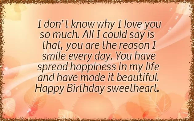 Happy Birthday Sweet Words