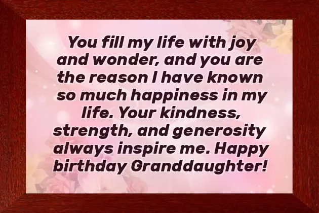Birthday Sayings For Granddaughter