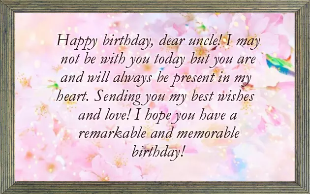Birthday Wishes For Maternal Uncle