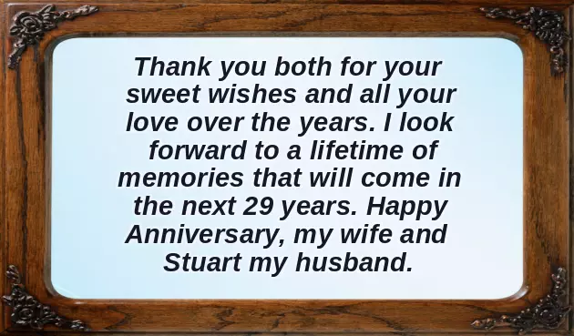29 Wedding Anniversary Wishes