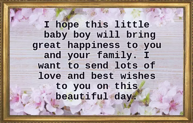 Blessed With A Baby Boy Wishes Blessed With A Baby Boy Wishes