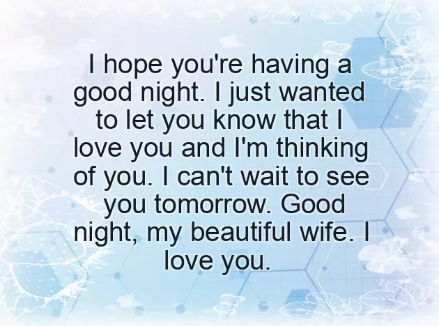Good Night My Love Wife Good Night My Love Wife