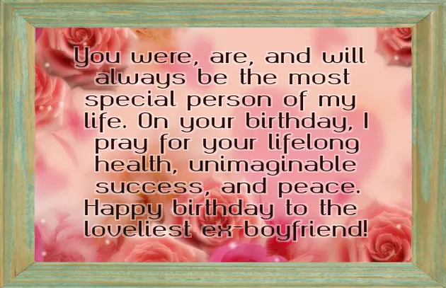 Birthday Wishes For My Ex