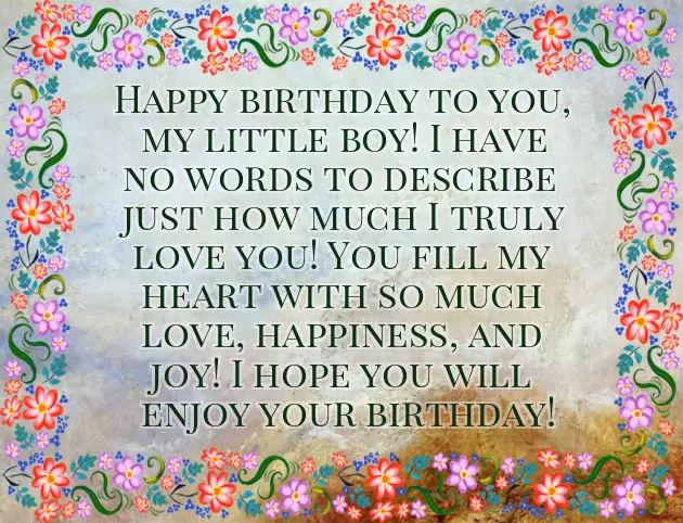 Second Birthday Wishes For My Son