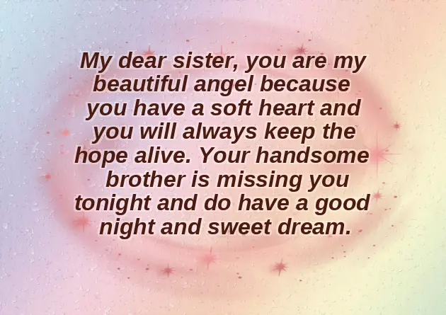 Good Night My Sister Good Night My Sister