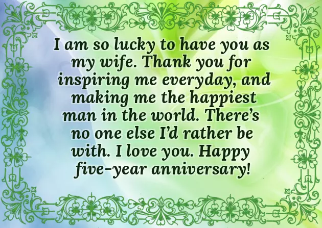 5 Anniversary Wishes