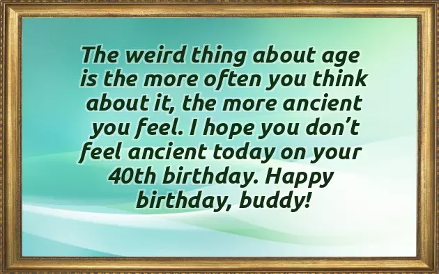 Happy 40Th Birthday Message Happy 40Th Birthday Message