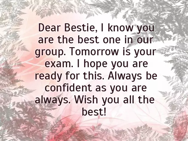 Best Wishes For Paper