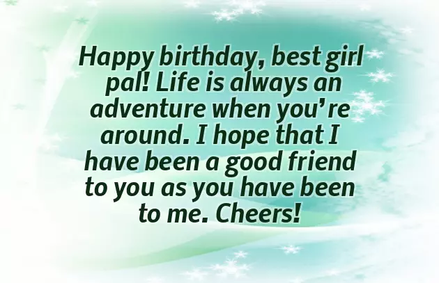 Birthday Wish To A Lady Friend