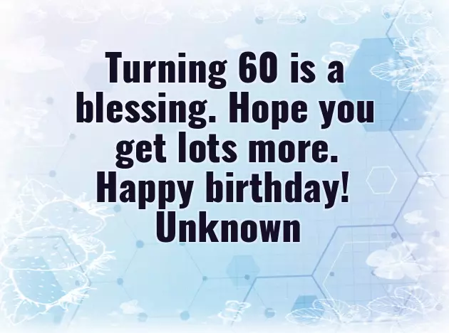Happy 60Th Birthday Message Happy 60Th Birthday Message