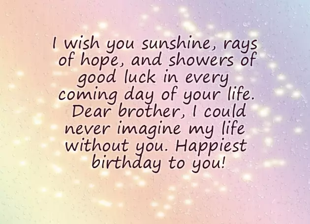 Birthday Wishes For Brother Like Father