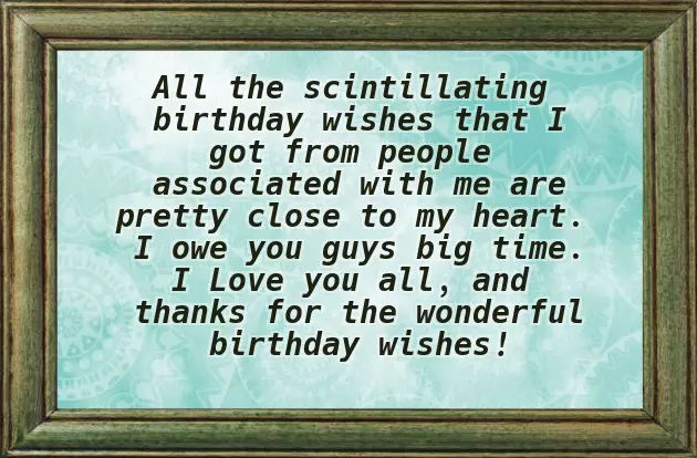 Appreciation Text For Birthday