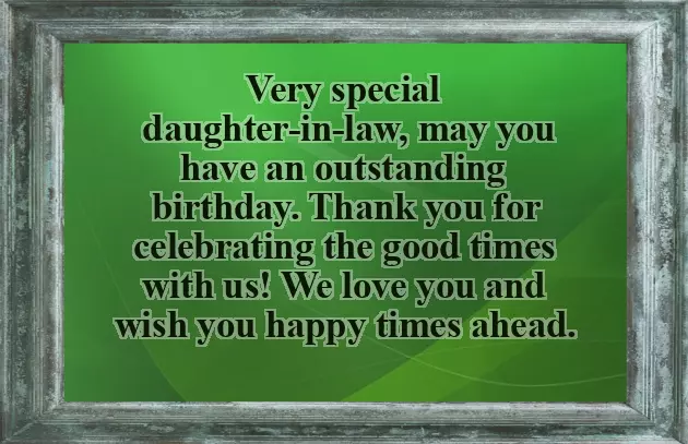 Happy Birthday Wishes To My Daughter In Law